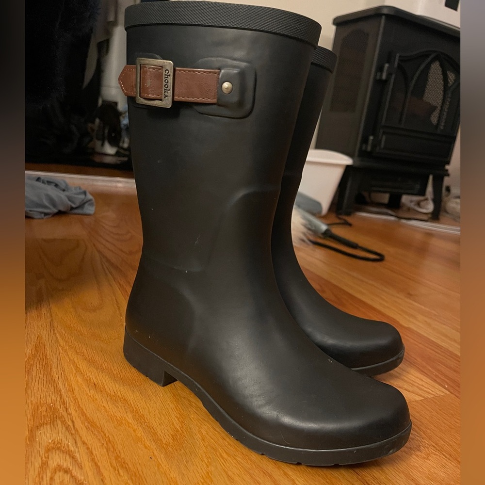 Chooka Downtown Mid Rain Boot Like New Size 7